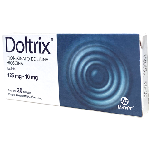DOLTRIX 125MG 10 MG TAB 20 Clonixinato de Lisina Butilhioscina