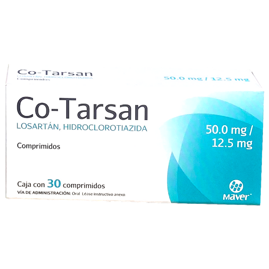 CO TARSAN 30 TAB 50 0 12 5 MG Hidroclorotiazida Losartan