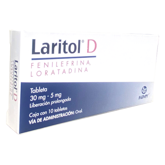 LARITOL D GRAG 10 30MG 5MG Fenilefrina Loratadina