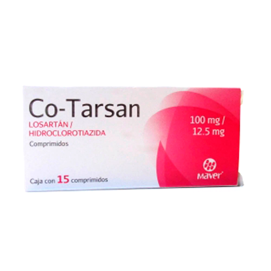 Hidroclorotiazida Losartan CO TARSAN 100 12 5MG 15
