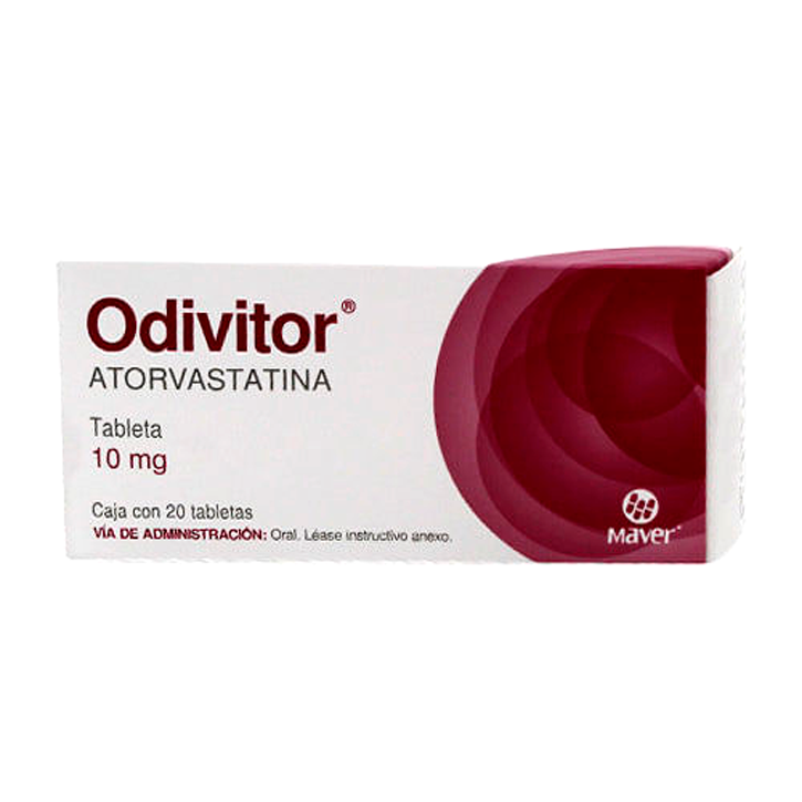 ATORVASTATINA ODIVITOR C 20 TAB 10 MG