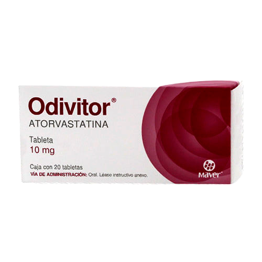 ATORVASTATINA ODIVITOR C 20 TAB 10 MG
