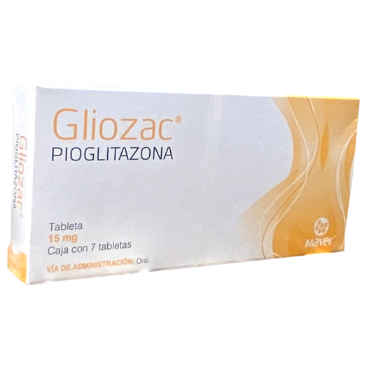 PIOGLITAZONA GLIOZAC C 7 TAB 15 MG