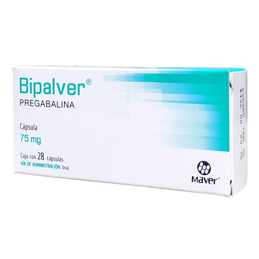 BIPALVER CAPS C 28 75MG Pregabalina