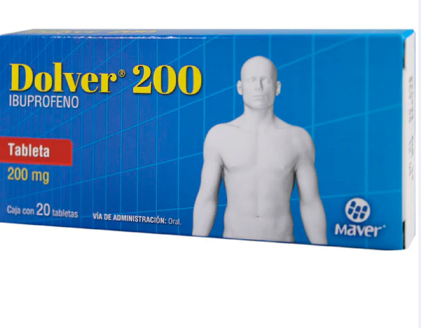 IBUPROFENO DOLVER 200  TAB C20