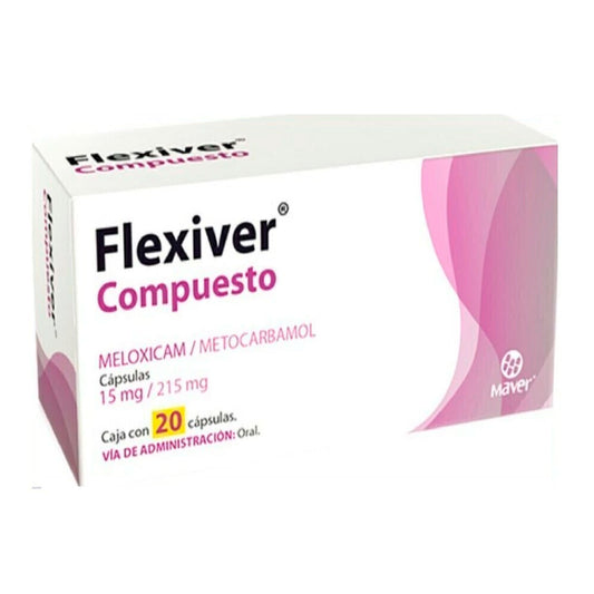 Meloxicam Metocarbamol FLEXIVER CMTO C20 15MG 215MG