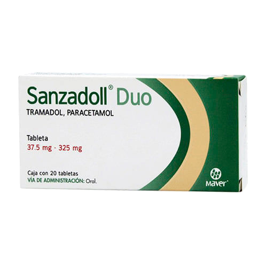 SANZADOLL DUO 375MG 325MG TABS 20 Paracetamol Tramadol