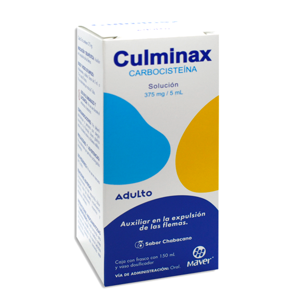 CARBOCISTEINA CULMINAX 375MG 5ML SOL ADULTO 150ML