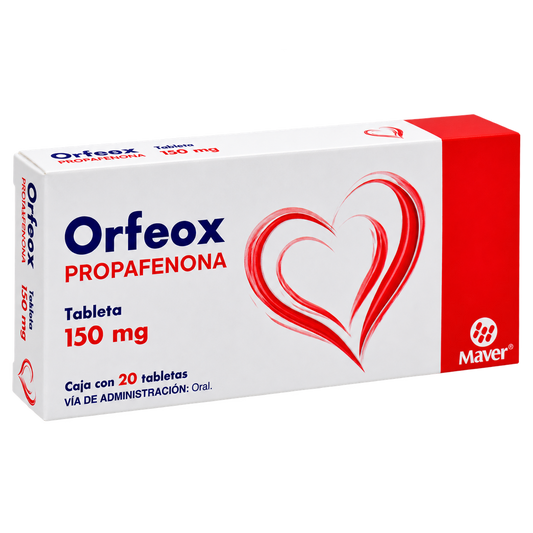 PROPAFENONA ORFEOX 150MG C 20 TAB — fondo transparente, formato 1:1