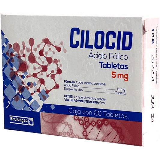 ACIDO FOLICO 5MG C 20 TAB CILOCID
