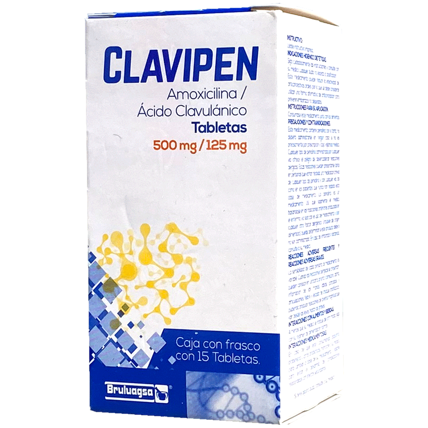 CLAVIPEN 500MG 125 MG  C 15 TAB  Amoxicilina Ac Clavulanico