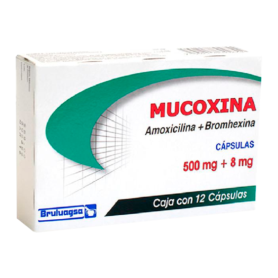 AMOXICILINA MUCOXINA C 12 CAPS 500 8MG