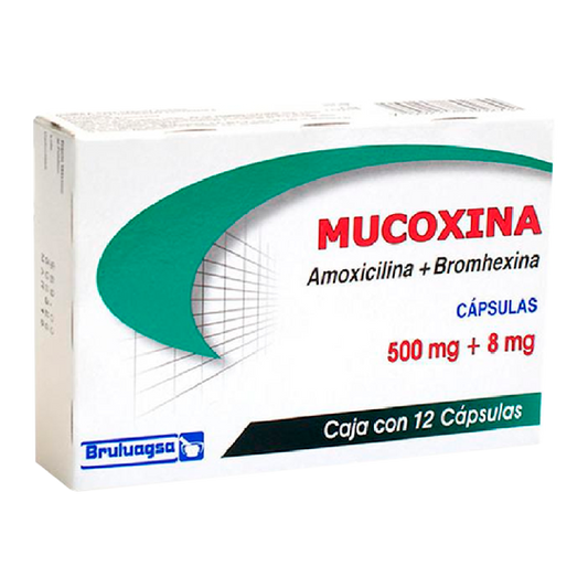 AMOXICILINA MUCOXINA C 12 CAPS 500 8MG