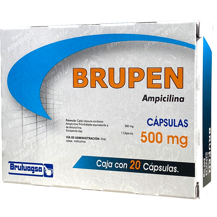 BRUPEN 500 MG 20 CAPS Ampicilina