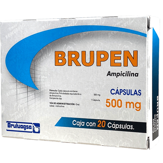BRUPEN 500 MG 20 CAPS Ampicilina