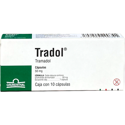 TRADOL 50 MG CAPS 10 3411420