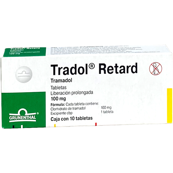 TRADOL RETARD 100 MG TAB 10