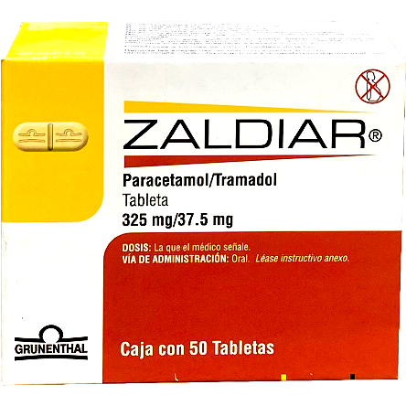 ZALDIAR 325 37 5 MG TAB 50