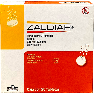 ZALDIAR 325 37 5 MG TAB EFERV 20