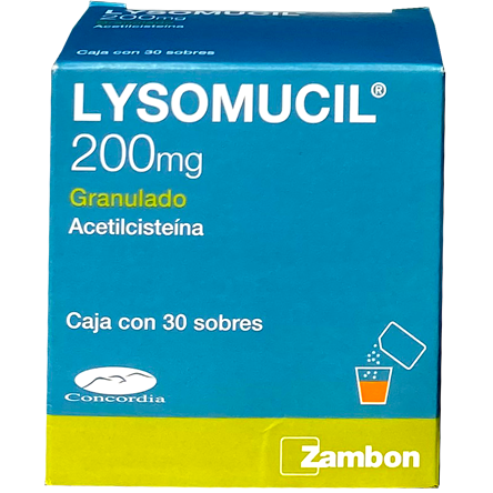 LYSOMUCIL 200 MG PVO EFERV SB 30