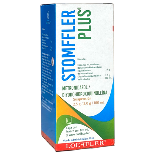DIYODOHIDROXIQUINOLEINA METRONIDAZOL STOMFFLER PLUS 120ML