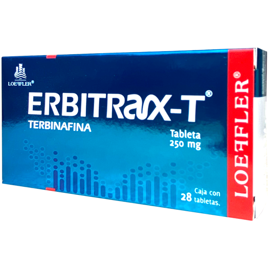 ERBITRAX T 250MG C 28 TAB Terbinafina