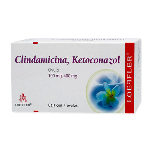 CLINDAMICINA KETOCONAZOL 100 400 7 OV LOEFFLER