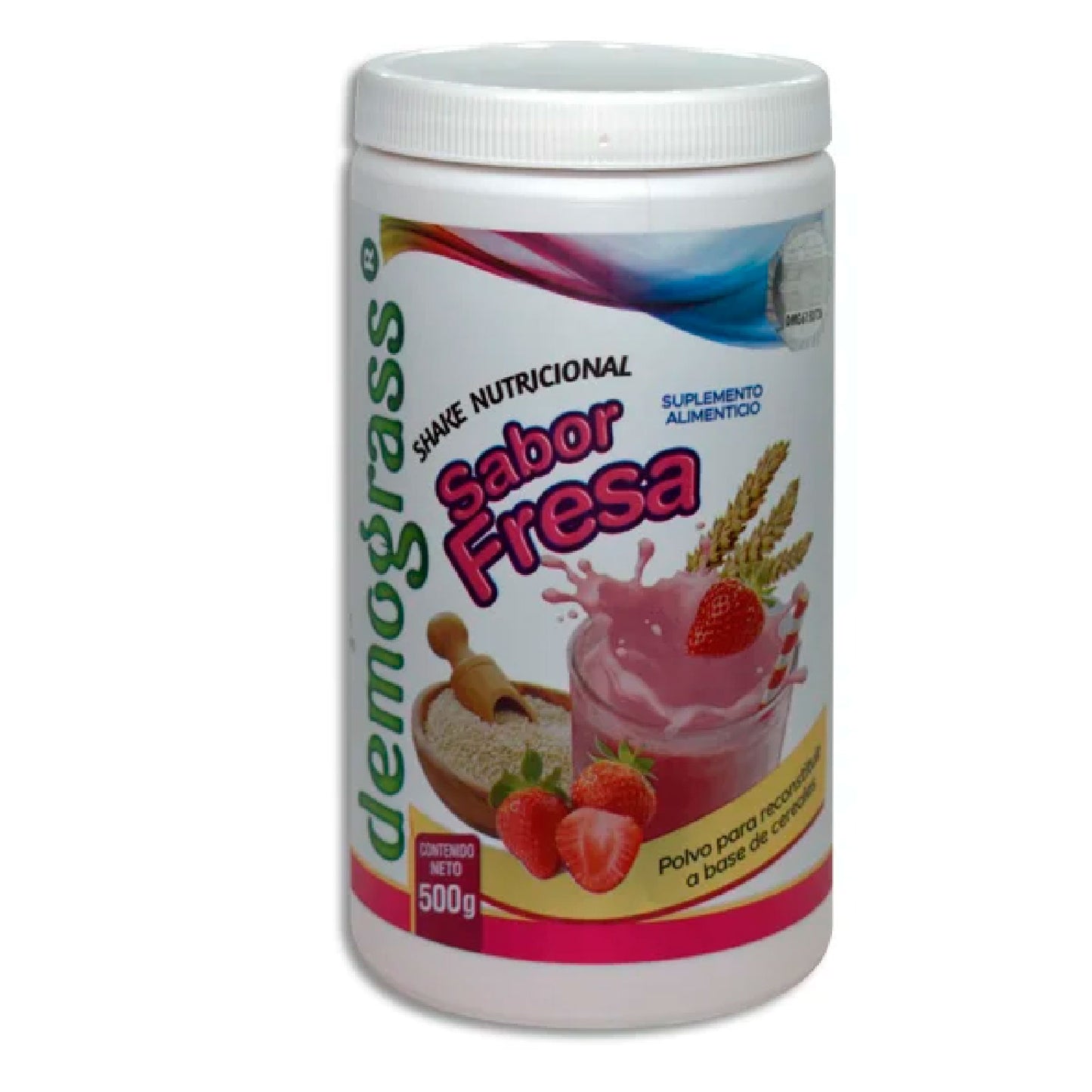 SUPLEMENTO QUEMA CALORIAS DERMOGRASS SHAKE SB FRESA 500G