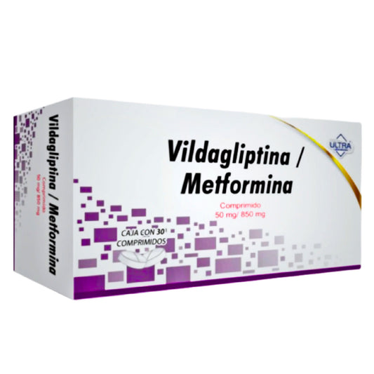 VILDAGLIPTINA METFORMINA 50MG 850MG C 30 COMPRIMIDOS