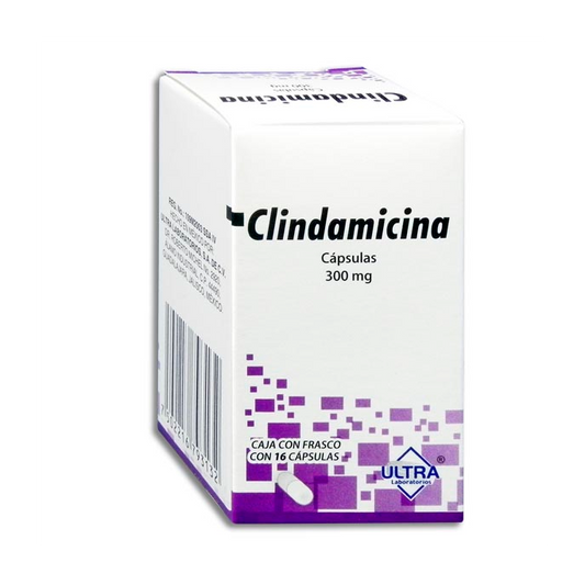 CLINDAMICINA 300MG CAPS 16 ULTRA