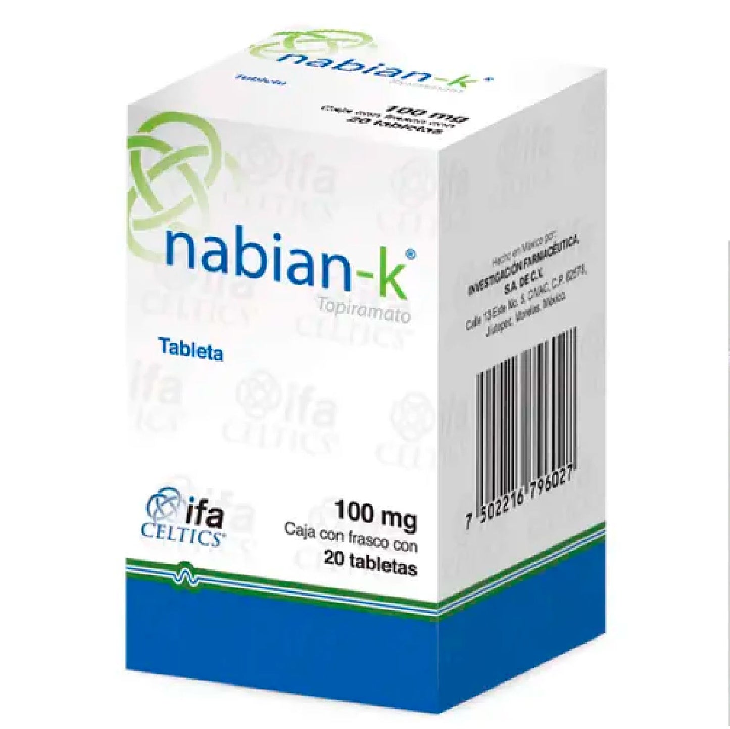 NABIAN K 100 MG TAB 20