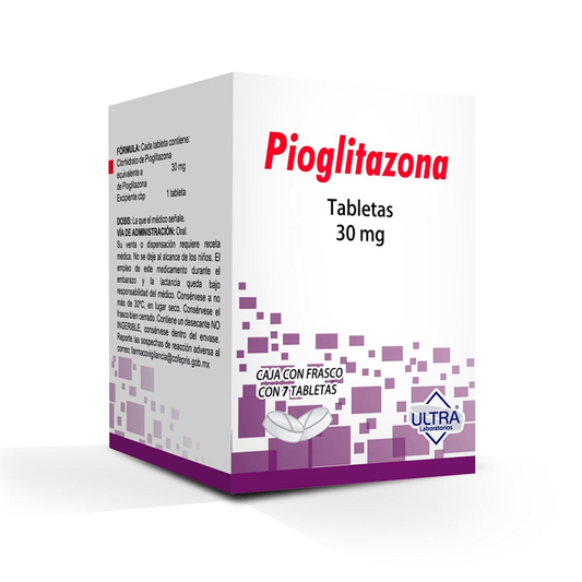 PIOGLITAZONA 30MG TAB7 ULT LGEN