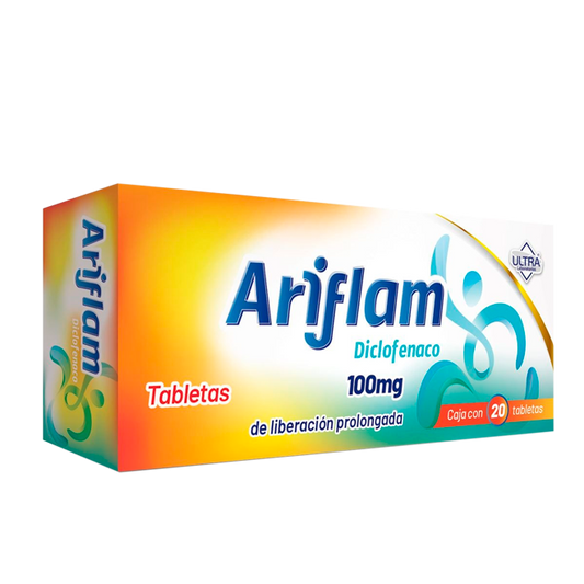 DICLOFENACO ARIFLAM 100 MG GRAG 20