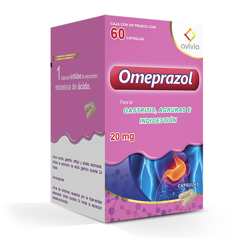 OMEPRAZOL 20MG FCO CAPS 60  AVIVIA