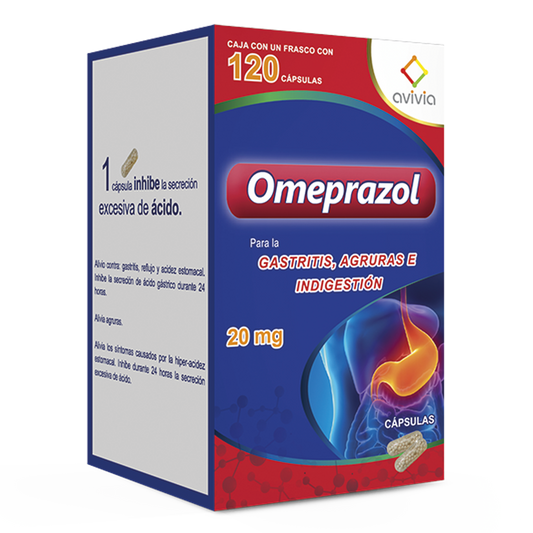 OMEPRAZOL 20MG FCO CAPS 120 AVIVIA