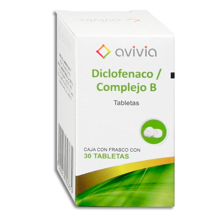 DICLOFENACO COMP B TAB 30 AVIVIA