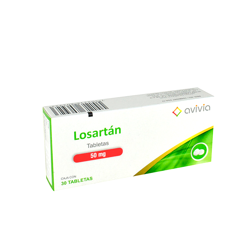 LOSARTAN 50MG 30 TAB AVIVIA