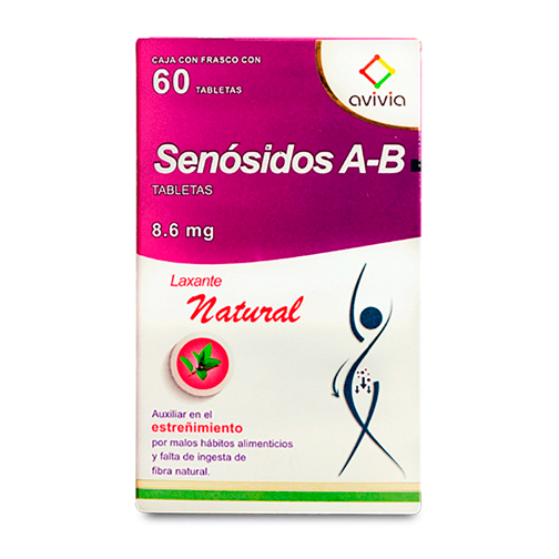 SENOSIDOS A B 8 6 MG TAB 60 AVIVIA