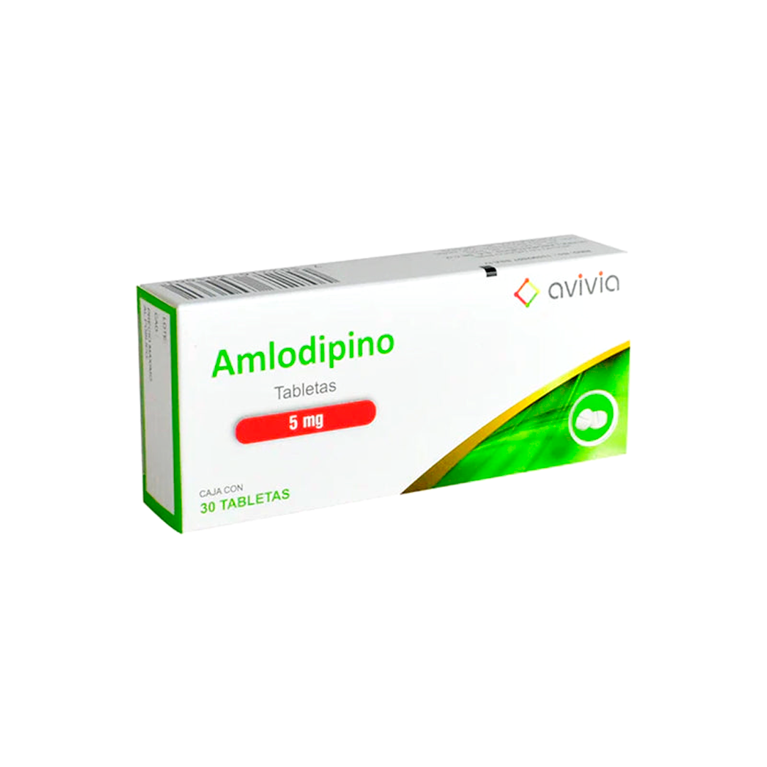 AMLODIPINO  5MG TAB 30 AVIVIA