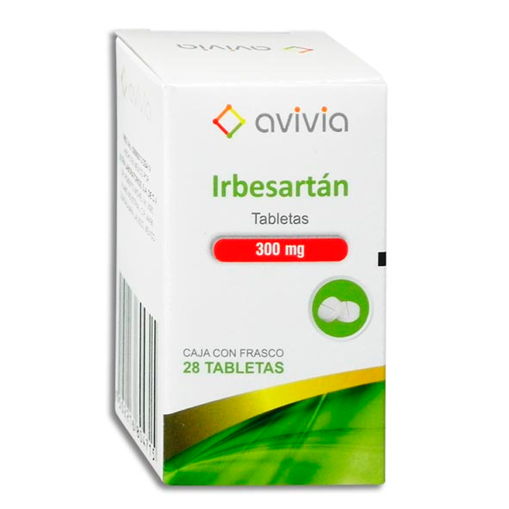 IRBESARTAN 300MG FCO CAPS28 AVIVIA
