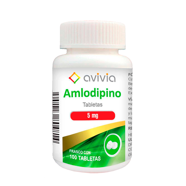 AMLODIPINO 5MG FCO TAB 100 AVIVIA