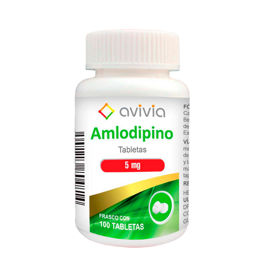 AMLODIPINO 5MG FCO TAB 100 AVIVIA