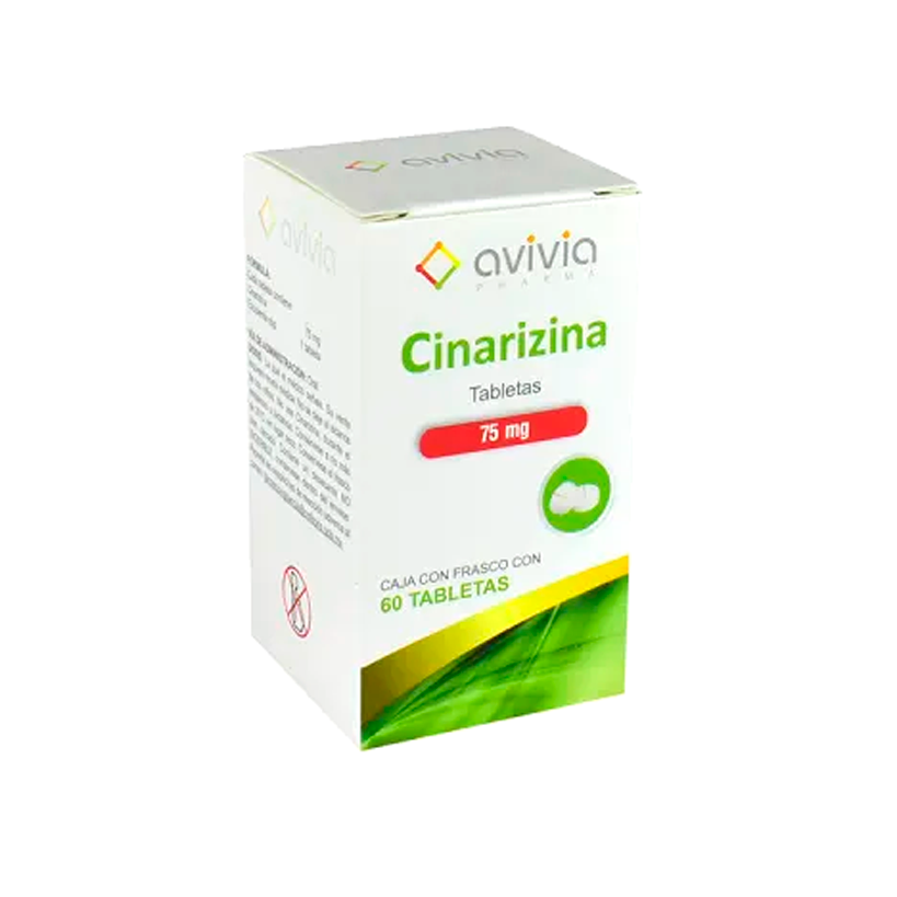 CINARIZINA 75MG TAB C60 AVIVIA