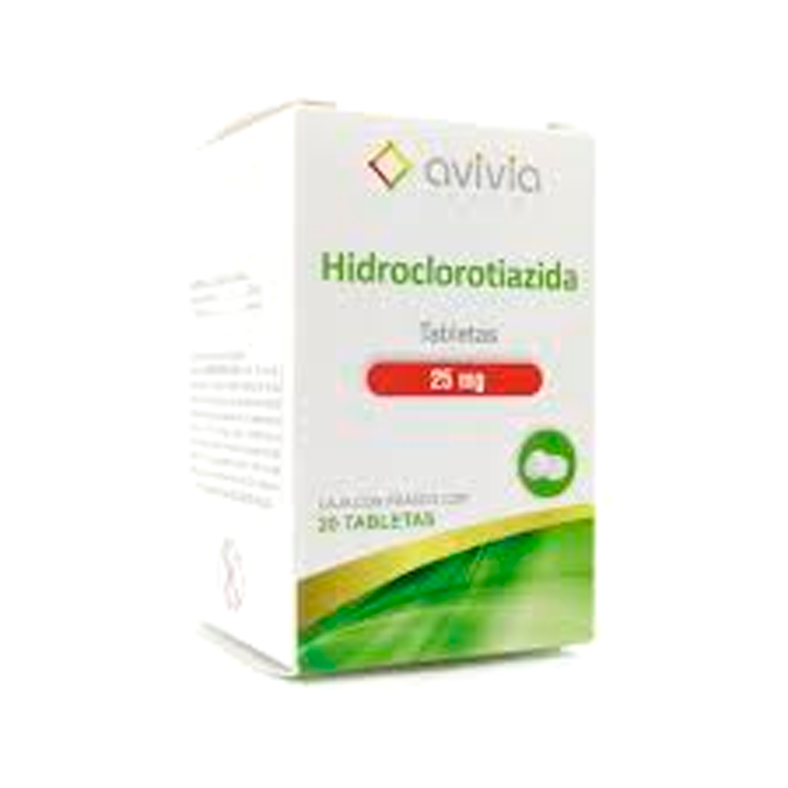 HIDROCLOROTIAZIDA 25MG TAB C20 AVIVIA