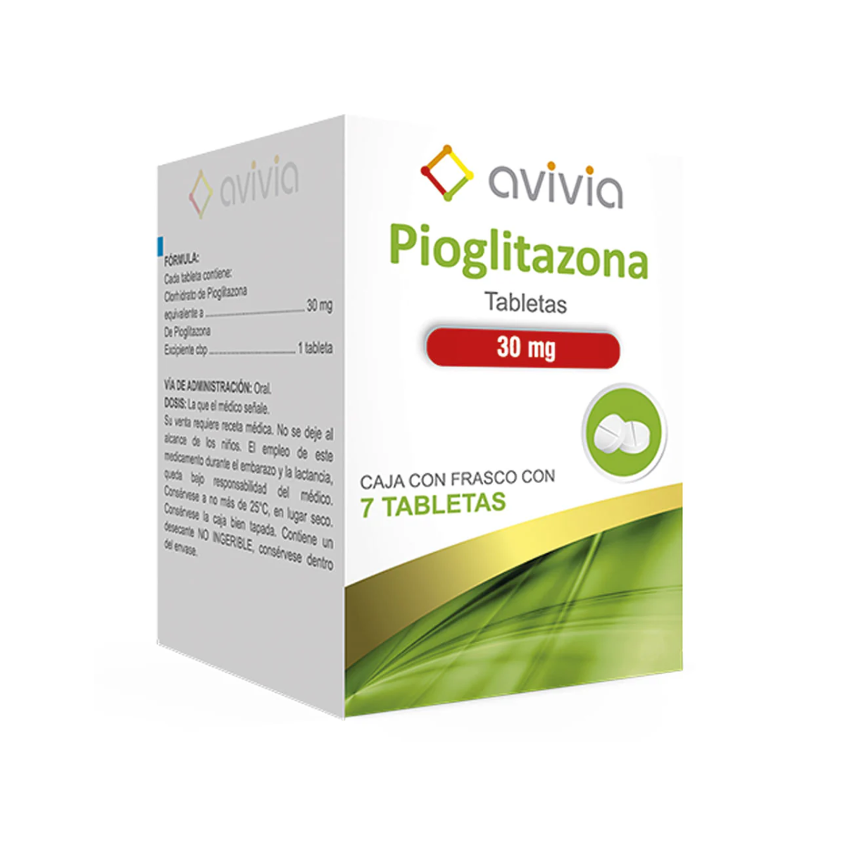 PIOGLITAZONA 30MG TAB C7