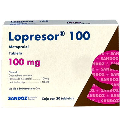 LOPRESOR 100 MG GRAG 20