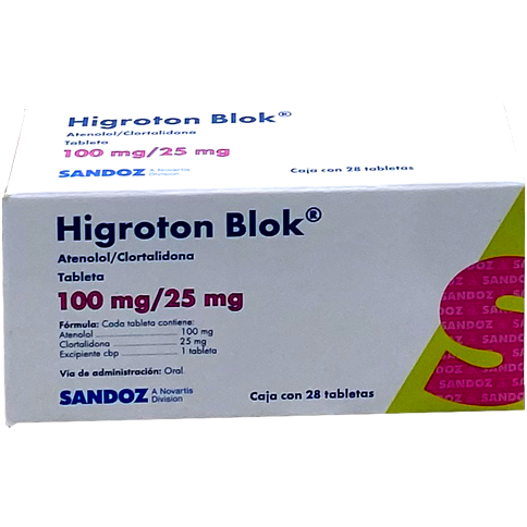 HIGROTON BLOK 100 25 MG TAB C 28