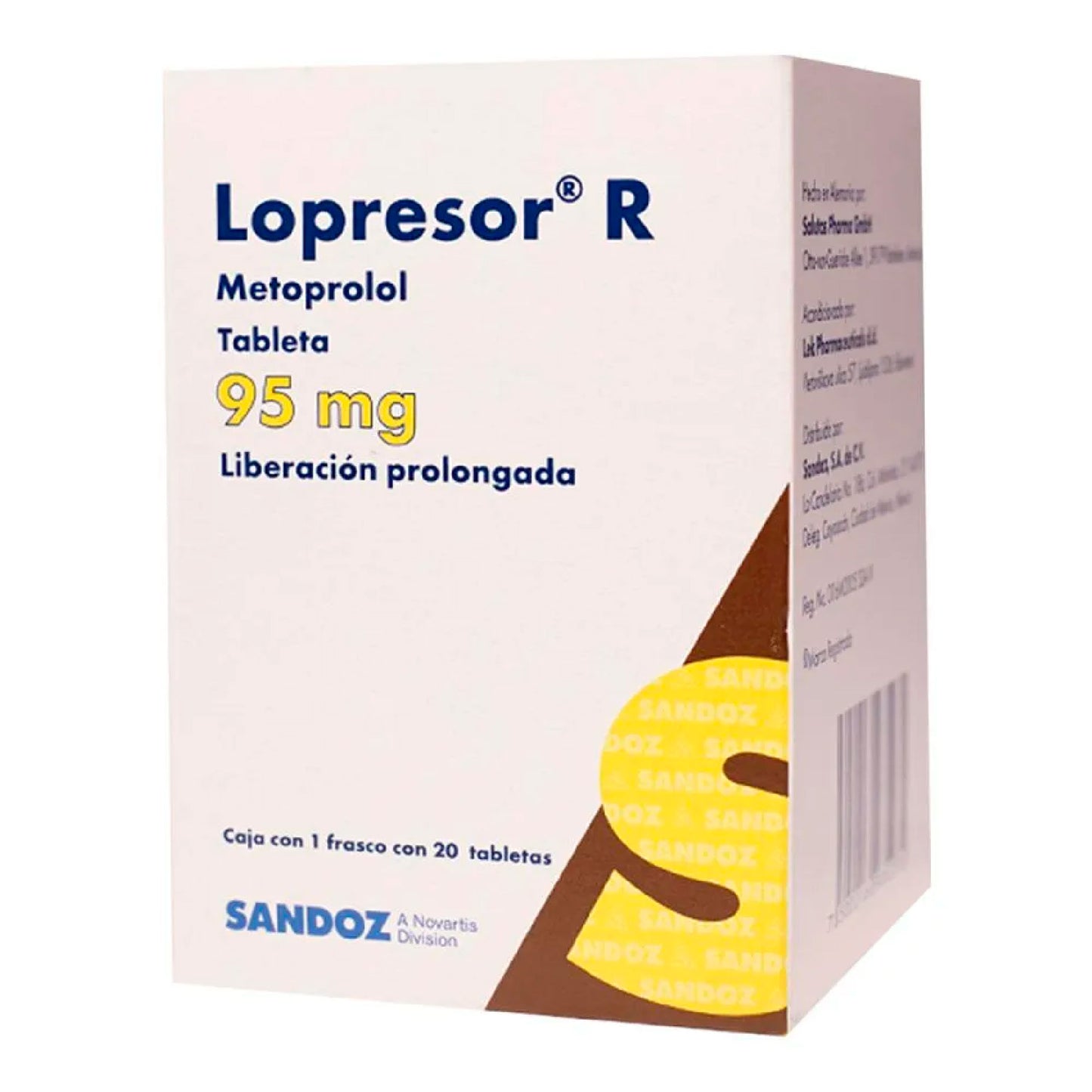 LOPRESOR R 95 MG TAB 20 558