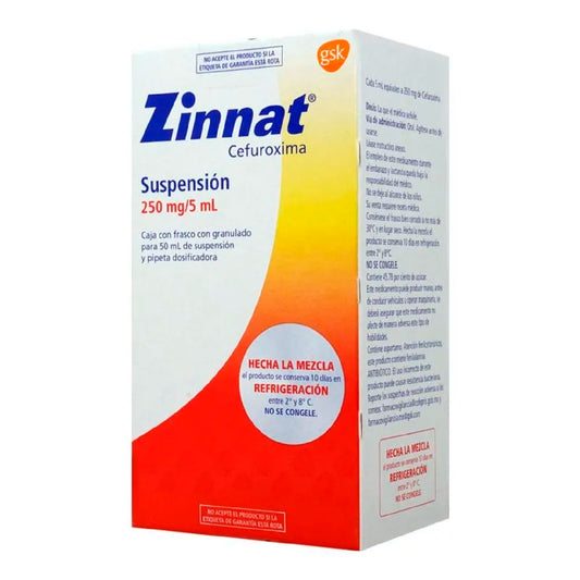 ZINNAT SUSP 250MG 50ML