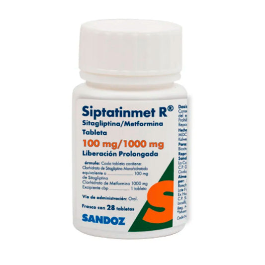 SIPTATINMET R 100 1000MG 28 TAB